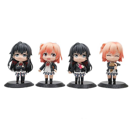 My Teen Romantic Comedy Gone Wrong Cute Action Figure Set of 4 [10 CM]