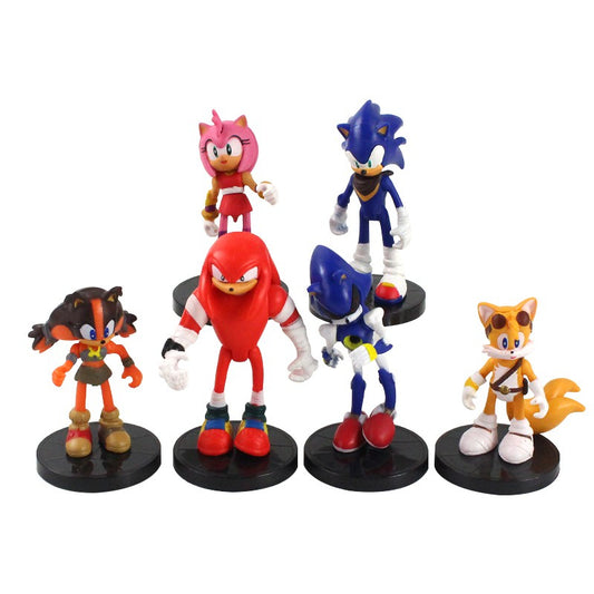 Sonic Action Figures | Set of 6 Action Figures | 7-9 Cms |