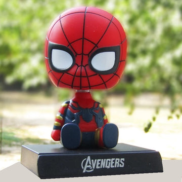 Marvel Spiderman Bobblehead With Mobile Holder For Cars | 13 CM |