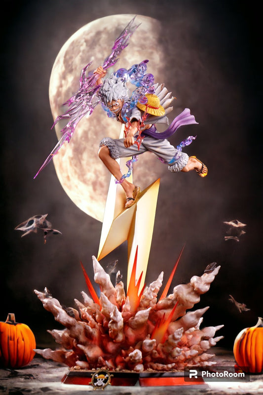 One Piece |PVC| Gear 5 Nika Monkey D. Luffy Lightning Explosion Luminous Action Figure 50 cm Collectible