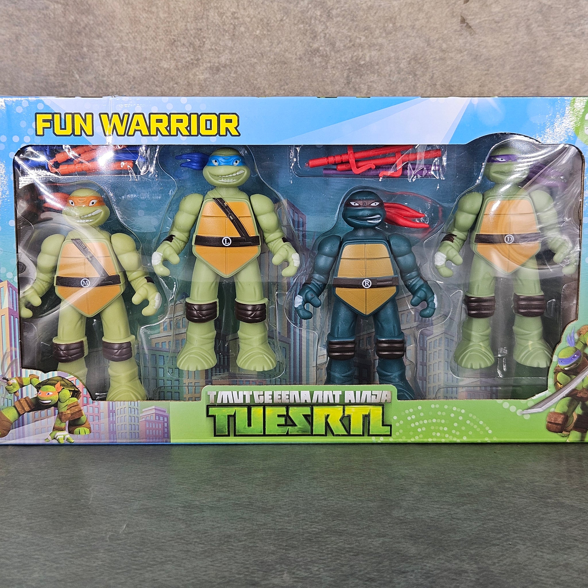 Teenage Mutant Ninja Turtles Set of 4 Action Figures | 8cm with Movable Joints |