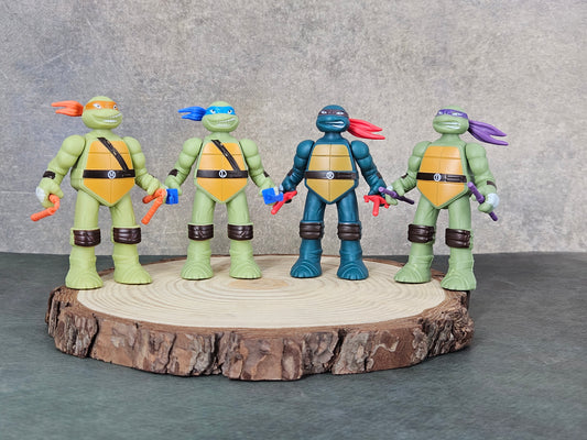 Teenage Mutant Ninja Turtles Set of 4 Action Figures | 8cm with Movable Joints |