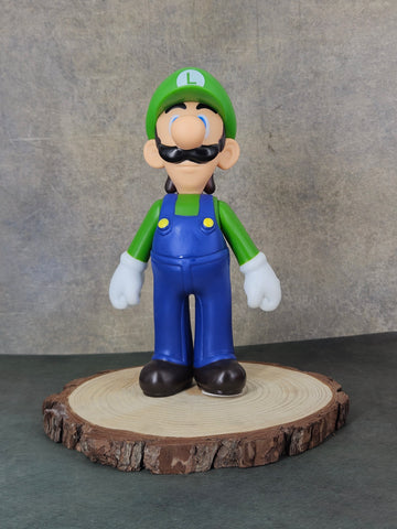 Green Luigi Mario Brother Action Figure | Movable Joints | 25 Cms | Gaming Collectible |
