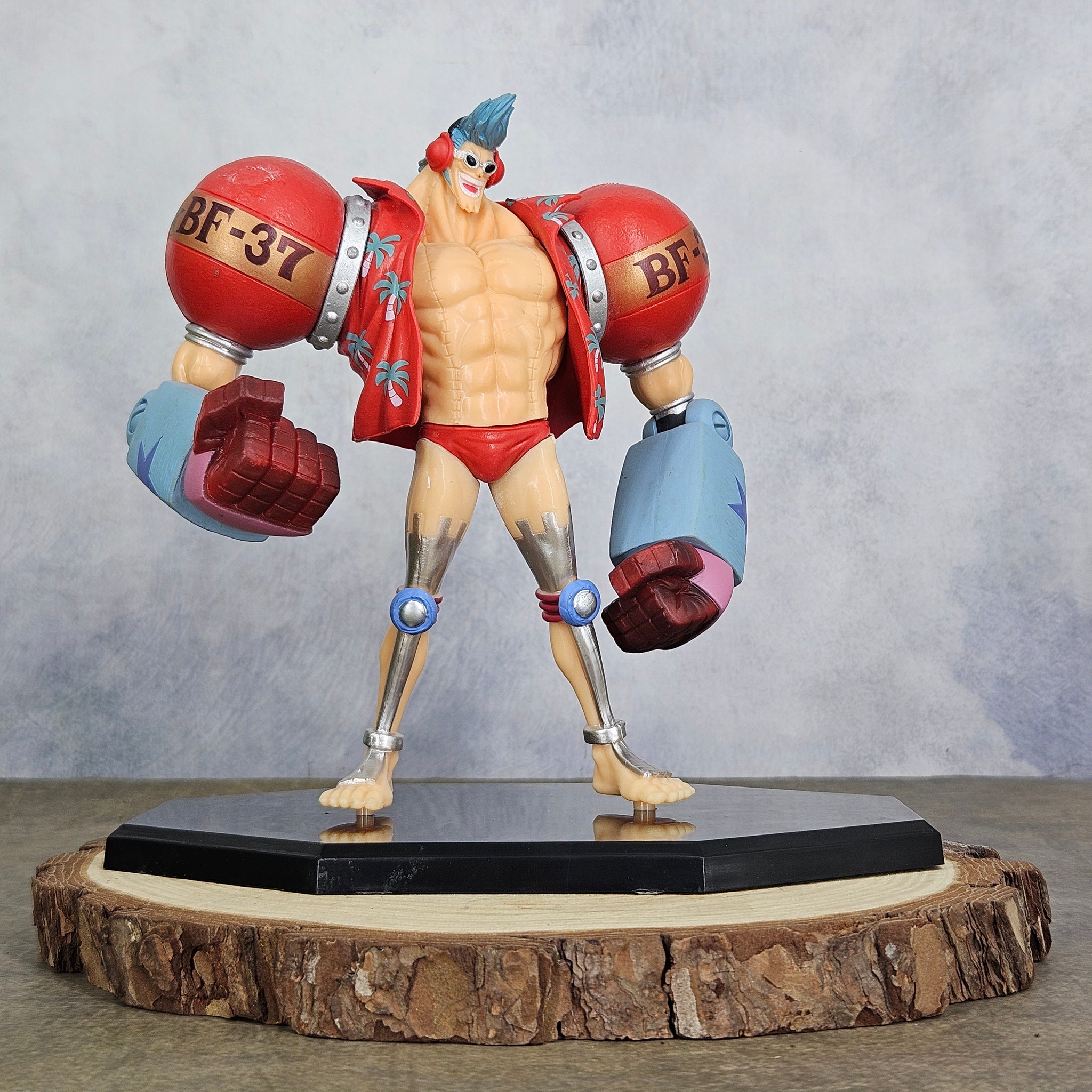 One Piece Franky Action Figure with 2 Faces | 18 cm