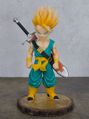 Dragon BallZ 19 cm Trunks with sword Chibi Version 2 Faces