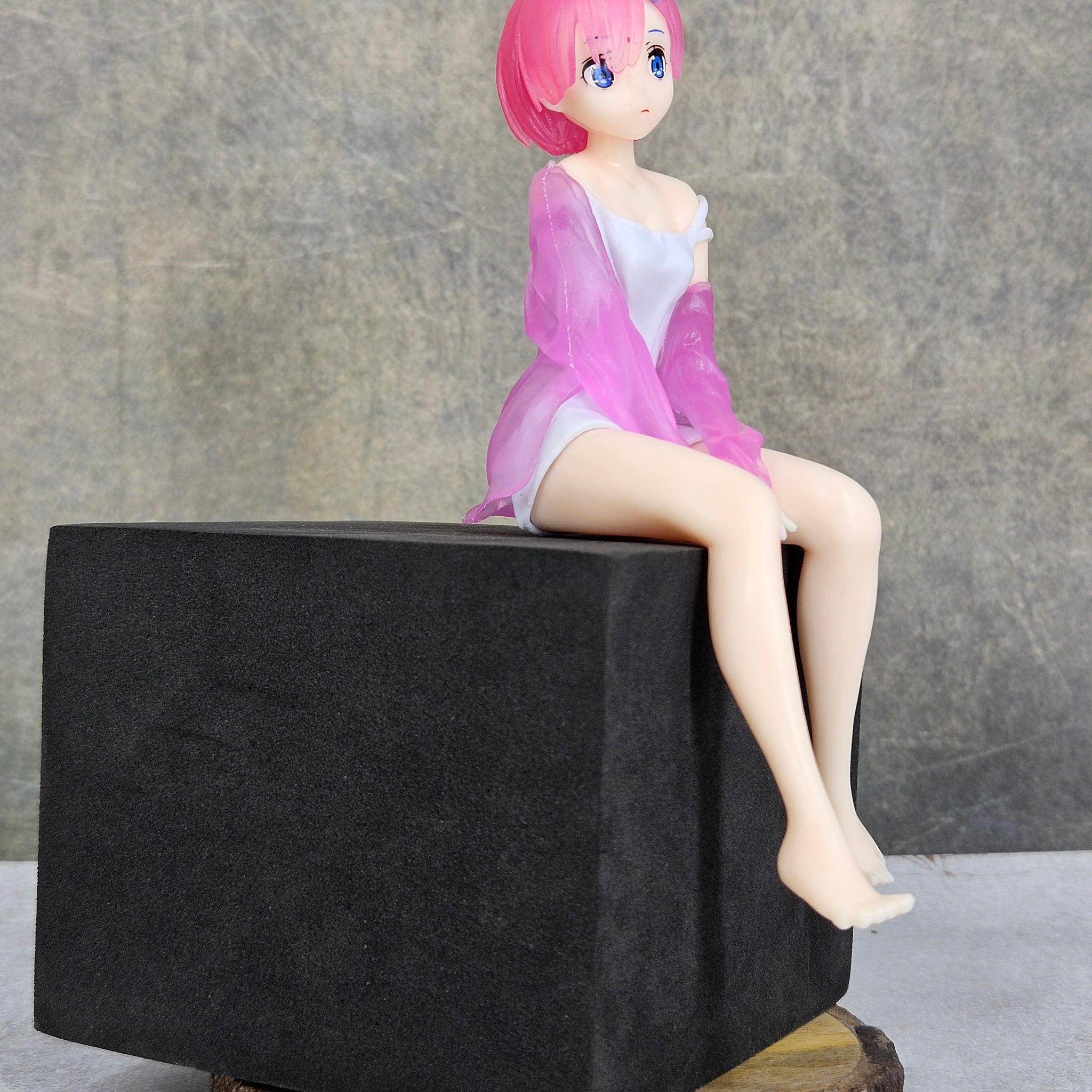 Re:Zero | Ram Sitting Without Chair Anime Figure | 14 cm | PVC