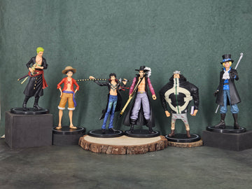 One Piece Set of 6 Figures | Model B | 20 cm | Anime Collectibles
