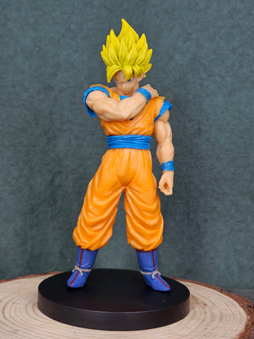 DBZ Super Saiyan Son Goku Pre Battle Warm Up Awaken Action Figure | 23 CM |