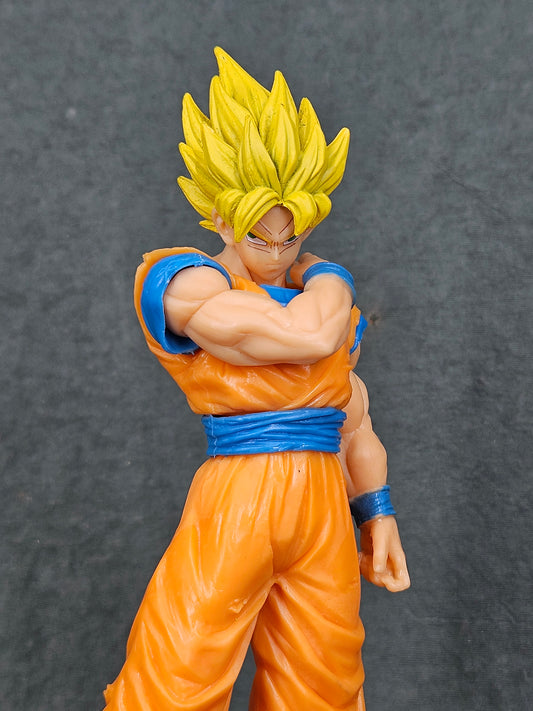 DBZ Super Saiyan Son Goku Pre Battle Warm Up Awaken Action Figure | 23 CM |