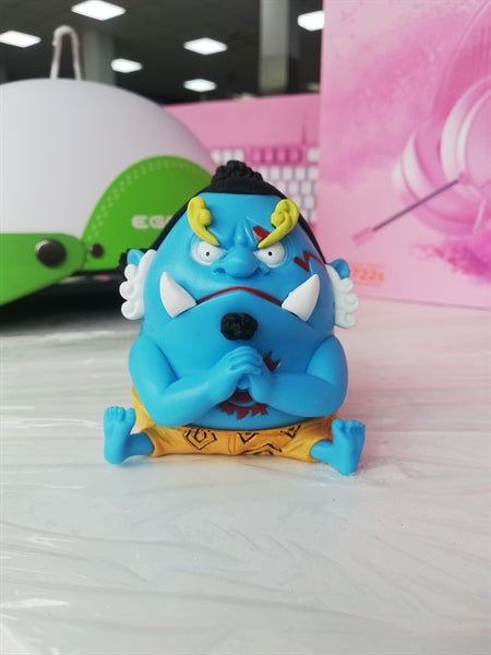 One Piece | Jinbe Holding Fist Sitting Anime Action Figure | Fish-Man Karate | 10 Cm |