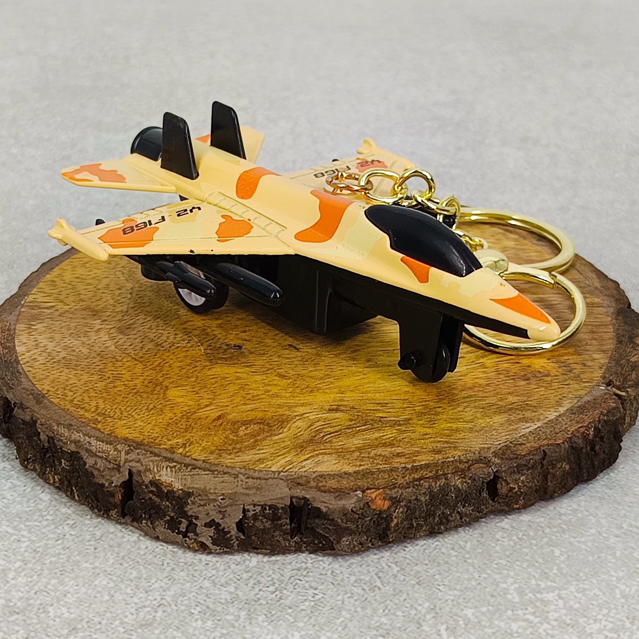 Militry Grade Jett 3CM For Model 2Collection With Moveble Wing With Golden Keyring Keychain