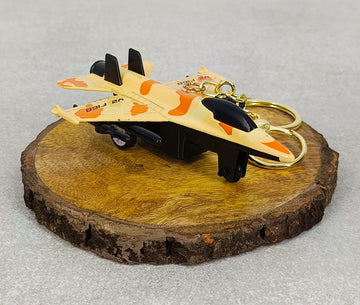 Militry Grade Jett 3CM For Model 2Collection With Moveble Wing With Golden Keyring Keychain