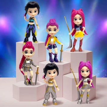 BLACKPINK |PVC| K-Pop Character Model Figure Set of 6 | Anime Style Collectible Gift Set | 18 cm
