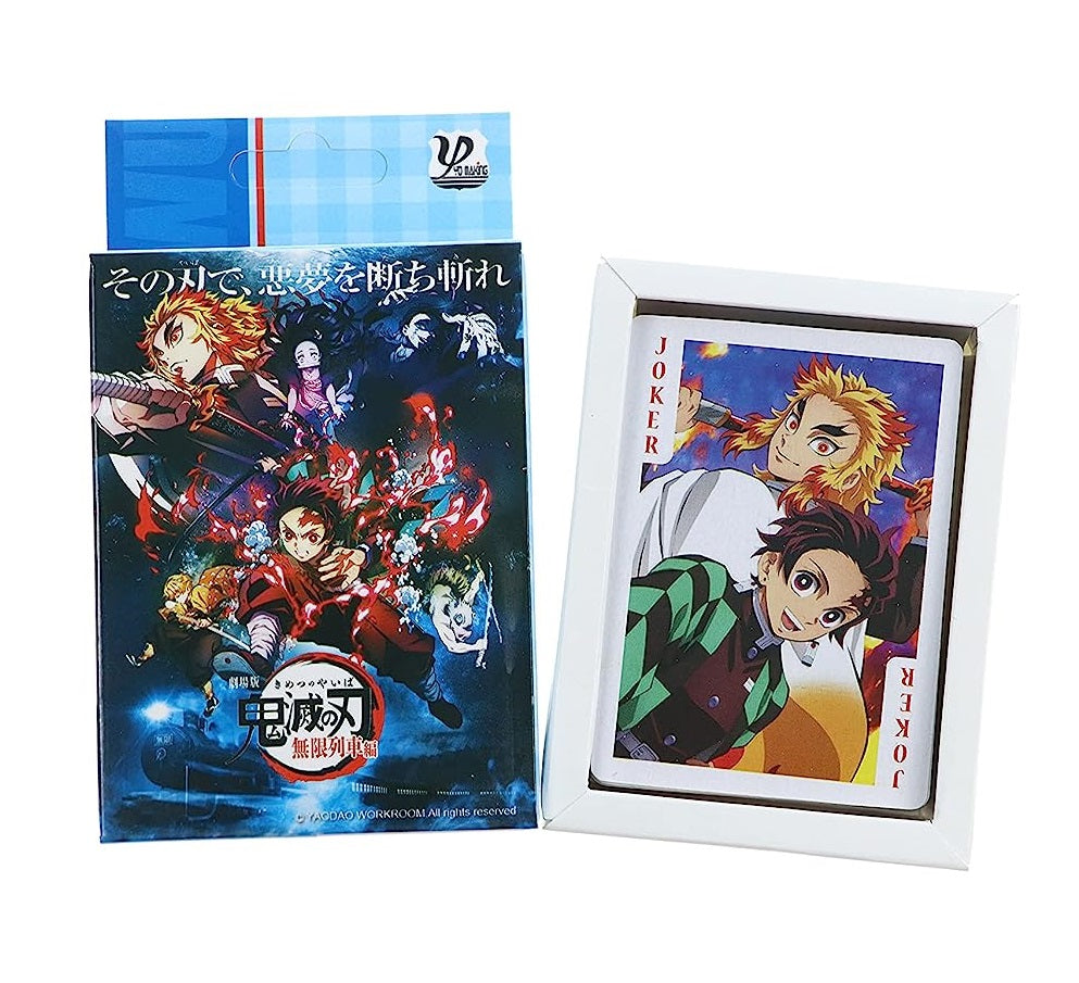 Demon Slayer Themed Anime Playing Cards Deck Of 54 Cards