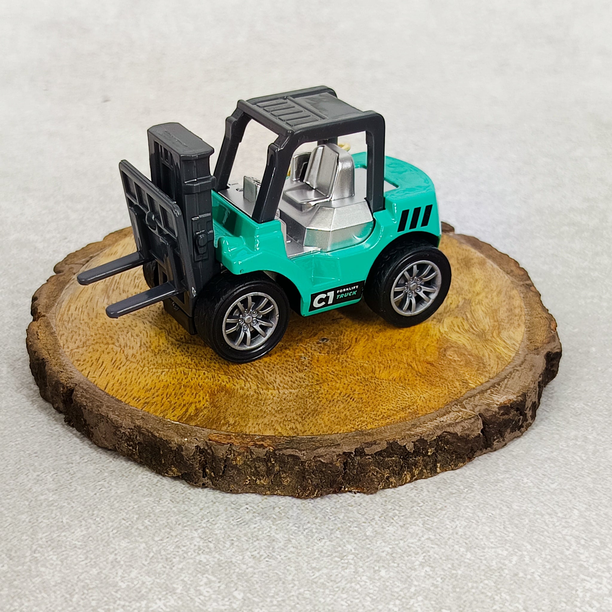 Forklift Miniature Keychain | Realistic Miniature Blue Model | With Golden Keychain |