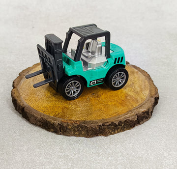 Forklift Miniature Keychain | Realistic Miniature Blue Model | With Golden Keychain |