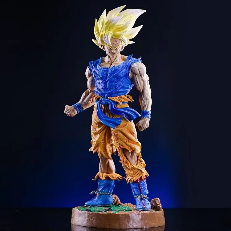 Dragon Ball Z Super Saiyan Son Goku Excellent 43 Cms Action Figure Anime Model Statue Toy Collectibles Gift