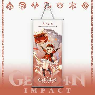 Genshin Impact Klee Gaming Anime Wall Hanging Scroll | 70 x 25 Cms |