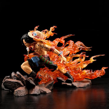 One Piece Portgas D Ace Fire Fist Action Figure with Lights | 41 Cms |