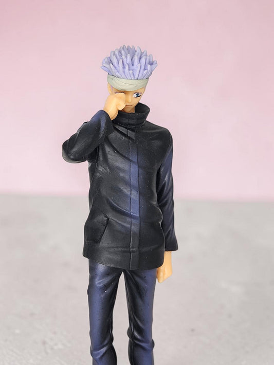 Jujutsu Kaisen |PVC| Satoru Gojo Model B Action Figure Black Outfit | Anime Collectible Statue | 20 cm