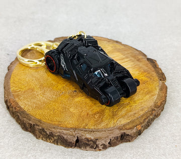 Batman Batmobile Car Keychain | Batman Themed Car | Model 1  | With Golden Keyring |