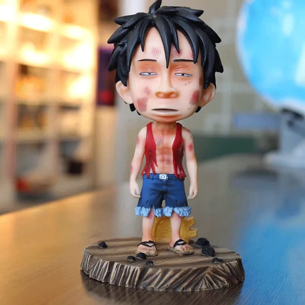 One Piece | Monkey D. Luffy Childhood Version Bruised Anime Action Figure | 15 Cm |