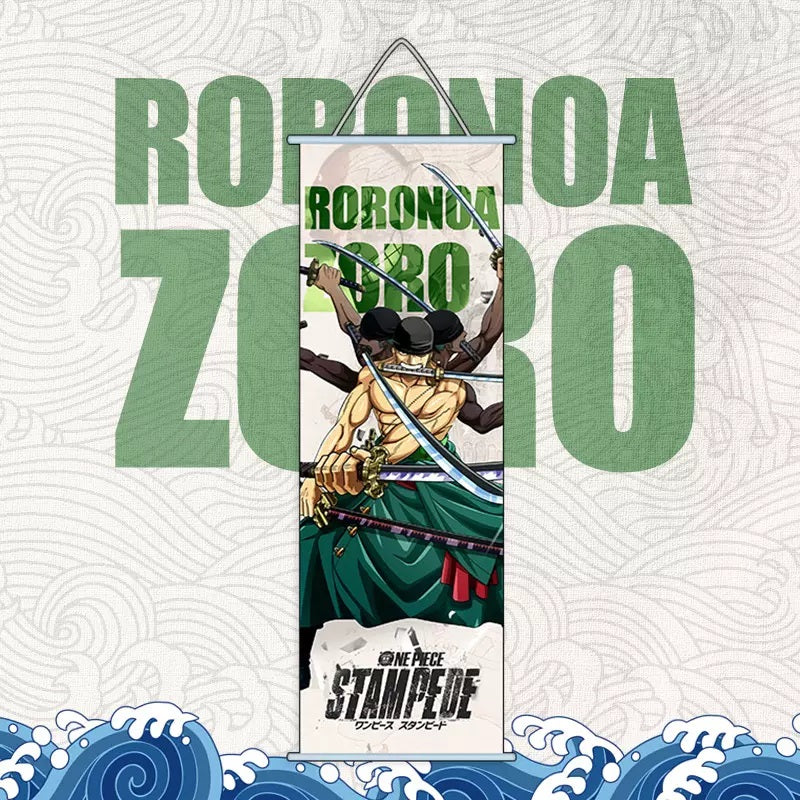 One Piece | Roronoa Zoro Anime Poster Wall Scroll | 70 x 25 Cm |