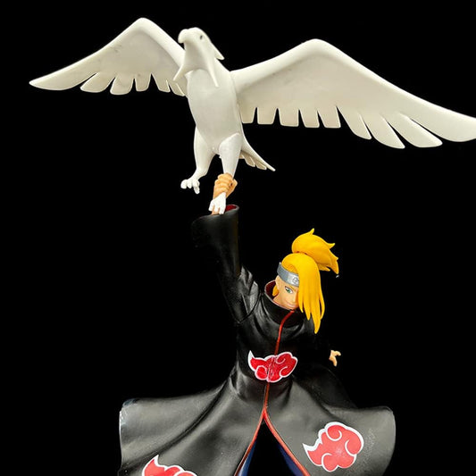 Naruto | Akatsuki Deidara With Bird Anime Action Figure | 39 Cms |
