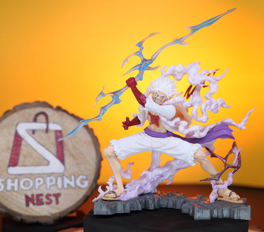 Luffy Gear 5 Attacking Action Figure |PVC| – One Piece Anime Collectible by ShoppingNest