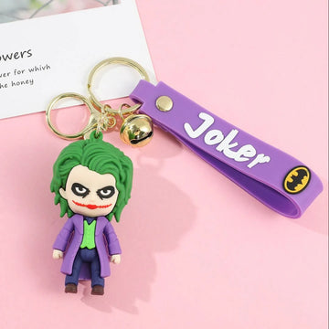 DC Purple Joker | 3D Lanyard Keychain | Silicone