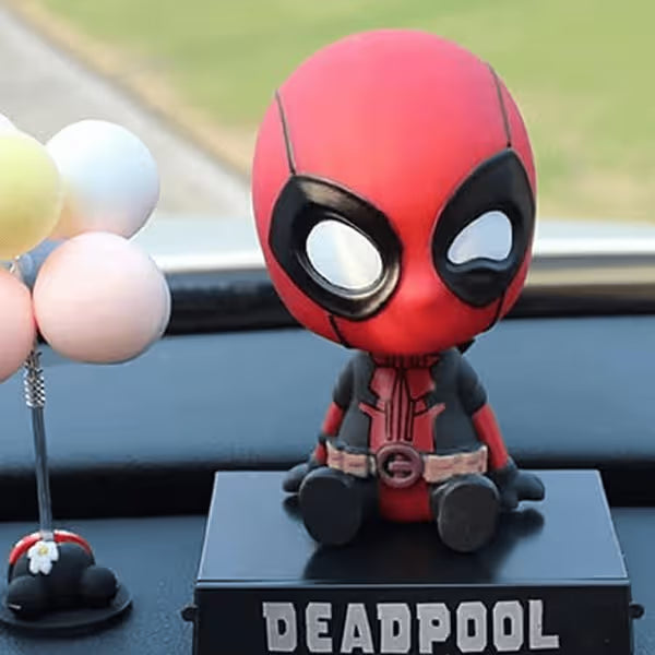 Deadpool Bobblehead for car and dashboard with mobile holder