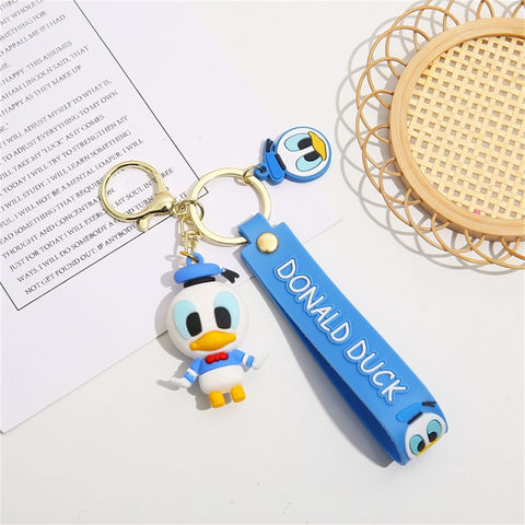 Donald Duck Silicone | 3D Lanyard Keychain | Durable