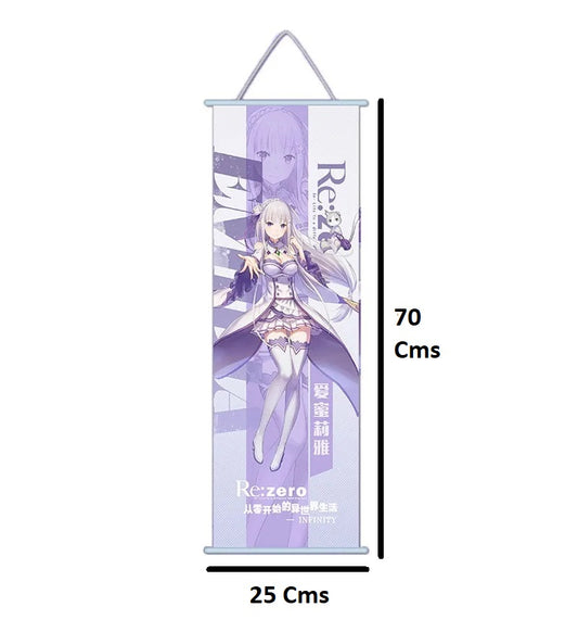 Re:Zero - Starting Life in Another World | Anime Poster Wall Scroll | 70 x 25 Cm |