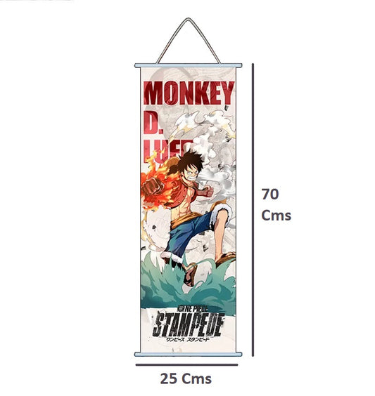 One Piece | Monkey D Luffy Model 2 Anime Poster Wall Scroll | 70 x 25 Cm |