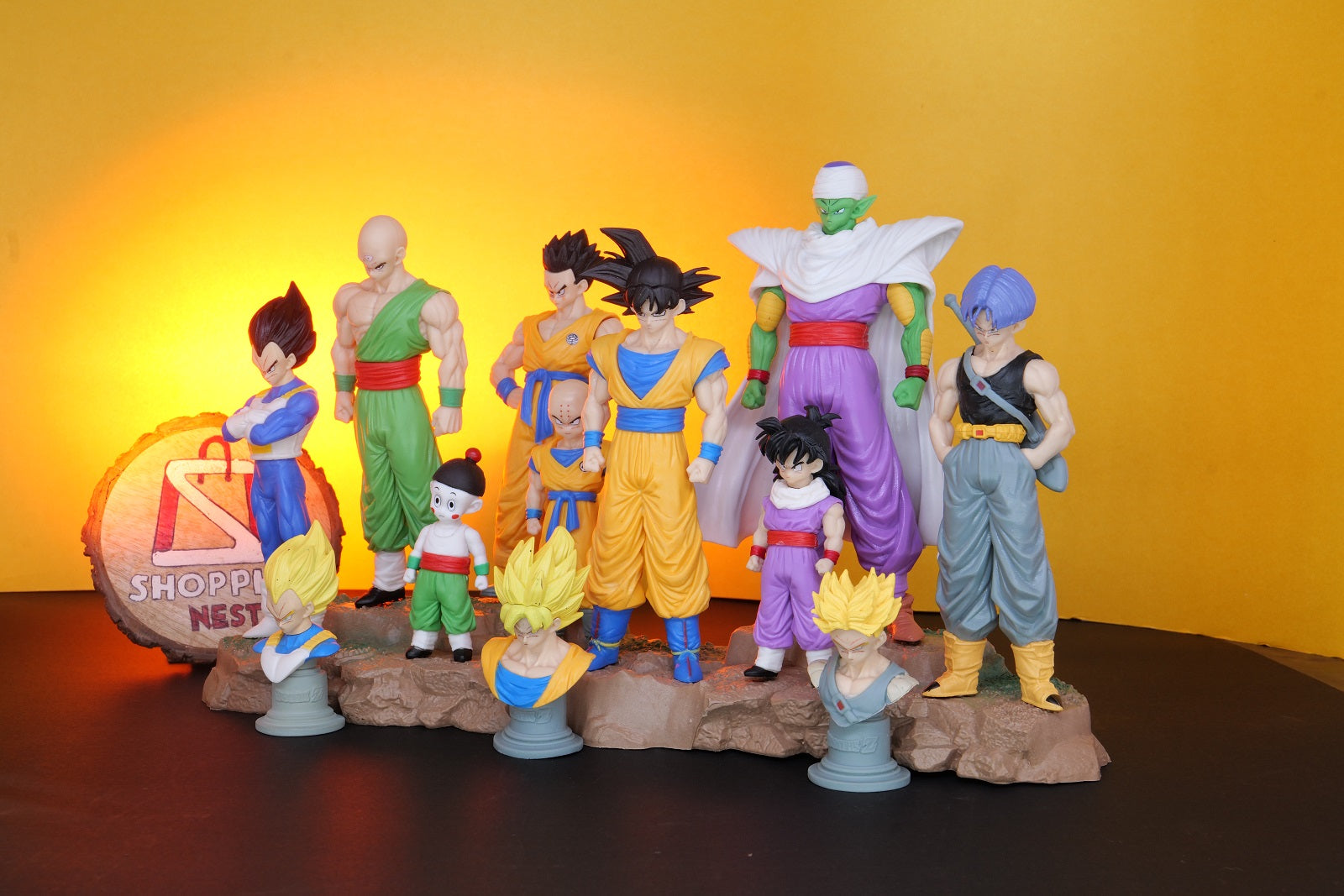 Dragon Ball Z Infinite Z Warrior Set 9pcs Goku, Vegeta, Gohan, Piccolo,  Trunks Figures PVC 13-32 CM