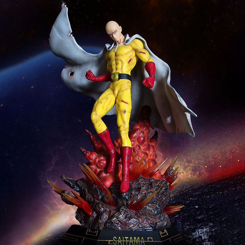One Punch Man 44cm Anime Action Figure With Light GK|44cm|