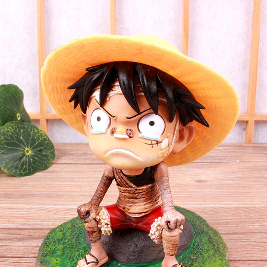 One Piece | Straw Hat Kid Luffy Bandaged Anime Action Figure | 12 Cm |