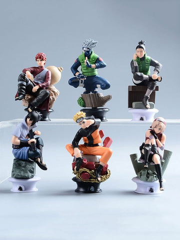 Chess Naruto Action Figure Set of 6 Uzumaki |8.5CM|