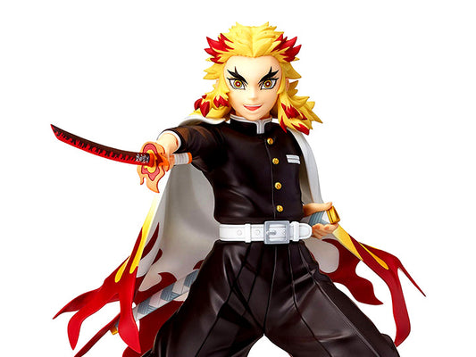 Demon Slayer | Rengoku Kyojuro Combat Mode Anime Action Figure | Flame Hashira | 20 Cm |