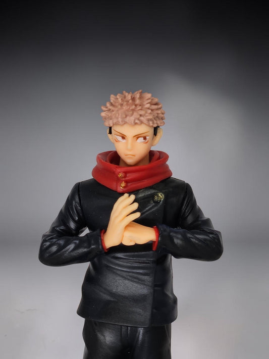 Jujutsu Kaisen |PVC| Itadori Yuji Jutsu Pose Action Figure with Dynamic Effect Base | Anime Collectible | 20 cm