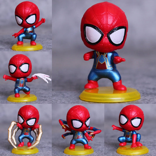Marvel Avengers Endgame War Spiderman Set Of 8 Action Figure [5 CM]