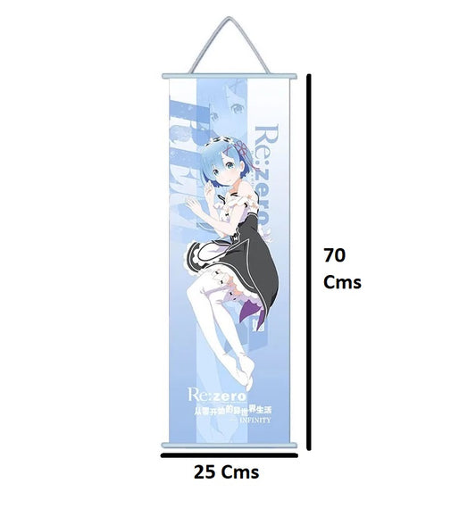 Re:Zero - Starting Life in Another World | Ram Anime Poster Wall Scroll | 70 x 25 Cm |