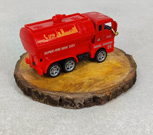 Fire Brigade Truck Keychain | Model 3 | Red Miniature Truck | With Moveble Centrifugal Pump |