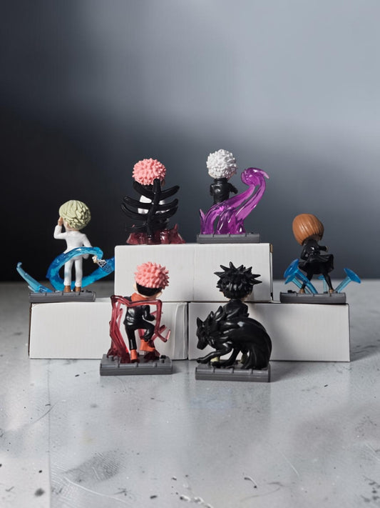 Jujutsu Kaisen |PVC| Action Figure Set of 6 with Accessories | Anime Collectible Figurines
