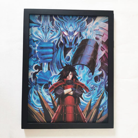 Naruto Anime Itachi Sasuke Madara Susanoo 3D Anime Poster | 40x30 CMS |