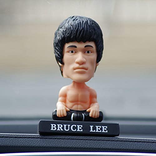 Bruce Lee Bobblehead With Mobile Holder For Cars, Study Table |13 CM|