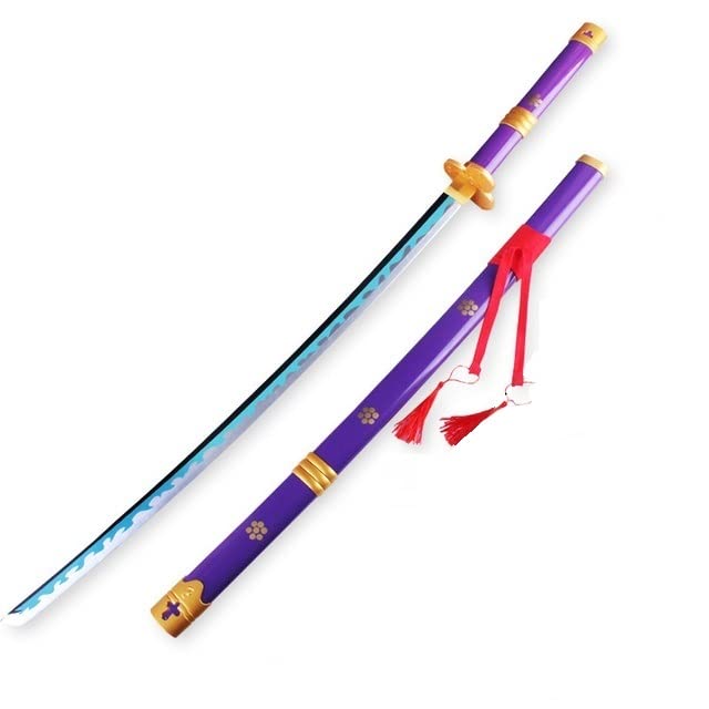 One Piece Rorono Zoro Yama Enma Purple Wooden Blade Katana for Cosplay | 105 CMS |