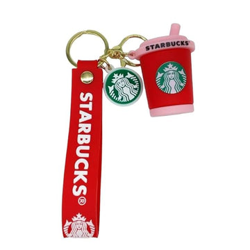 Star Bucks Coffee Mug Red/pink | Silicone Lanyard | Keychain