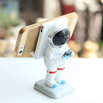 Exclusive Resin Astronaut Figurine Mobile Holder Stand | 13 CM |