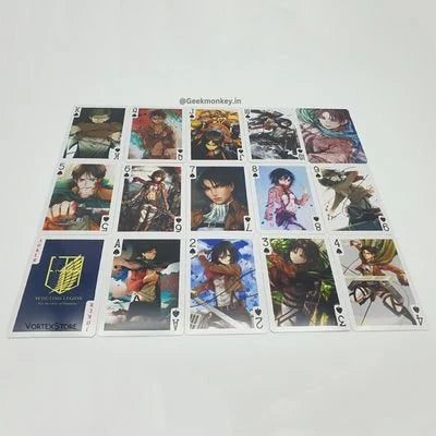 Attack on Titan Anime Playing Cards | 54-Card Collector’s Deck | Premium Gloss Finish | Gift for Anime Fans by ShoppingNest